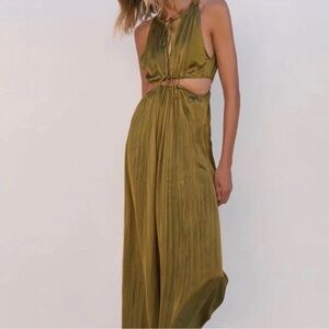 Zara Olive Maxi Dress